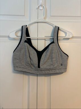 Black and white stripped Lululemon bra